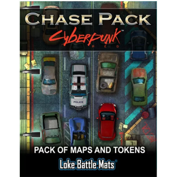 Battle Mat: Cyberpunk RED- Chase Pack Maps and Tokens