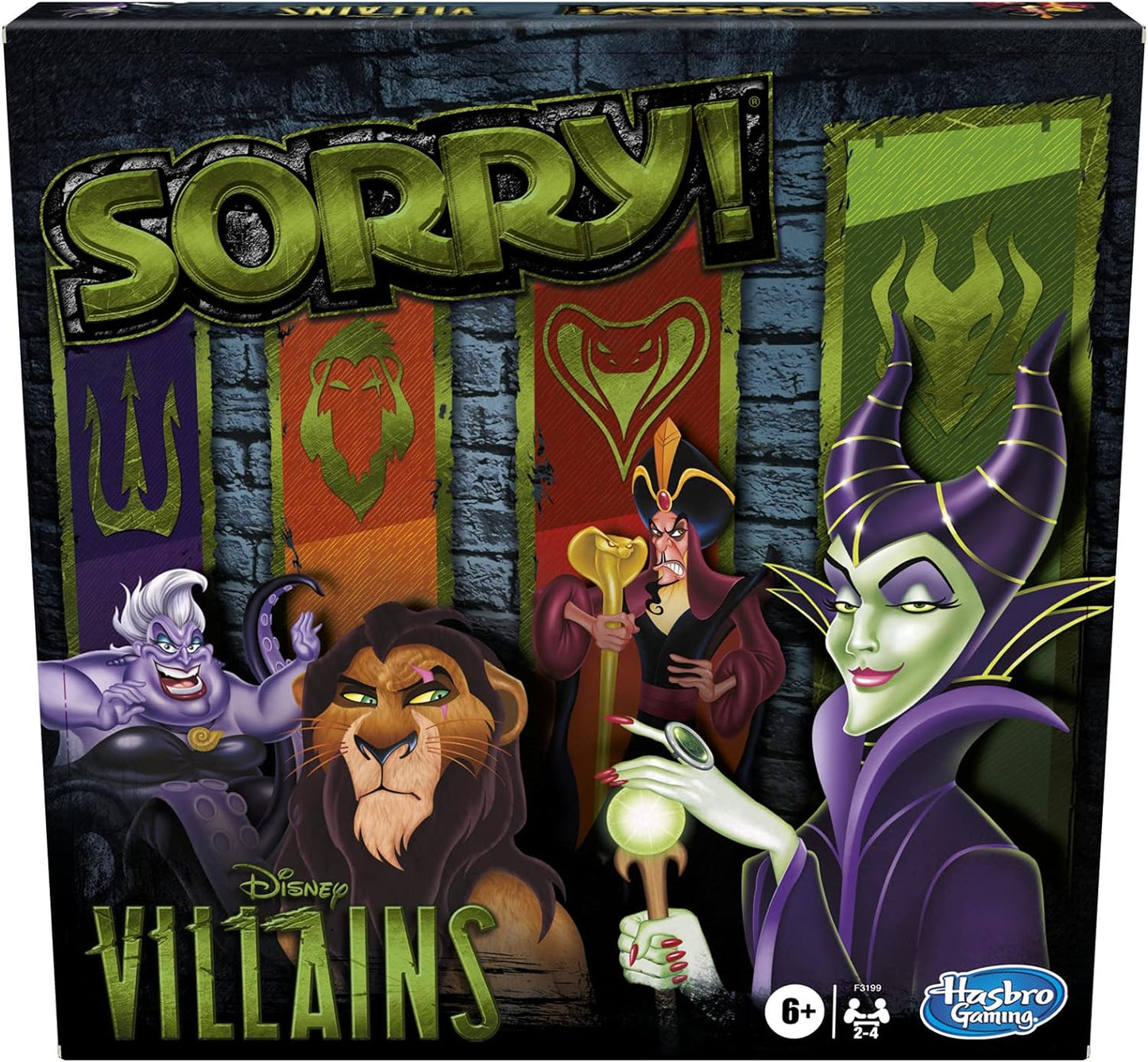 Sorry! Board Game: Disney Villains Edition