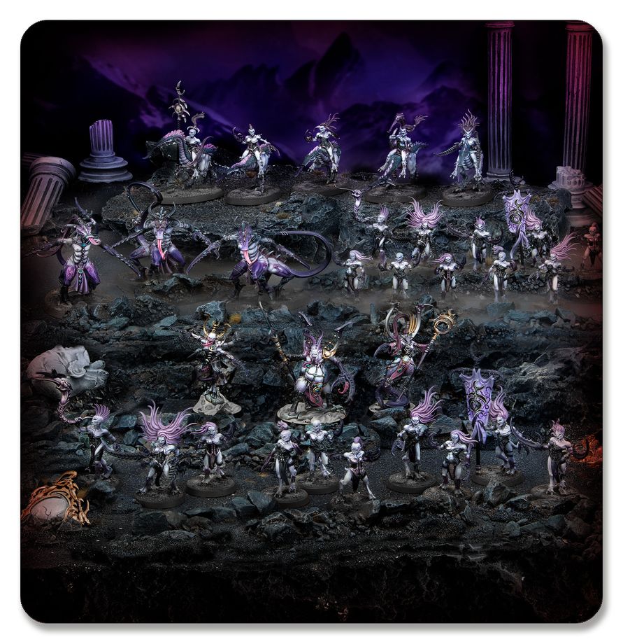 AoS: Spearhead Hedonites of Slaanesh Epicurean Revellers