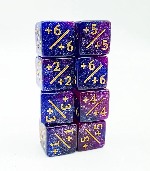 +1/+1 Dark Blue & Purple Glitter Counters