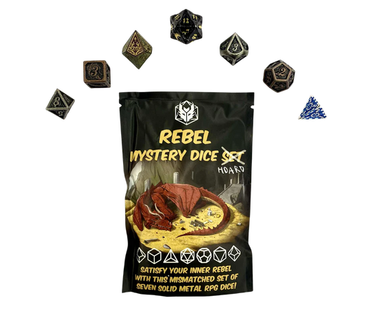 Rebel Mystery Dice Hoard - Non-Matching Solid Metal Dice Set