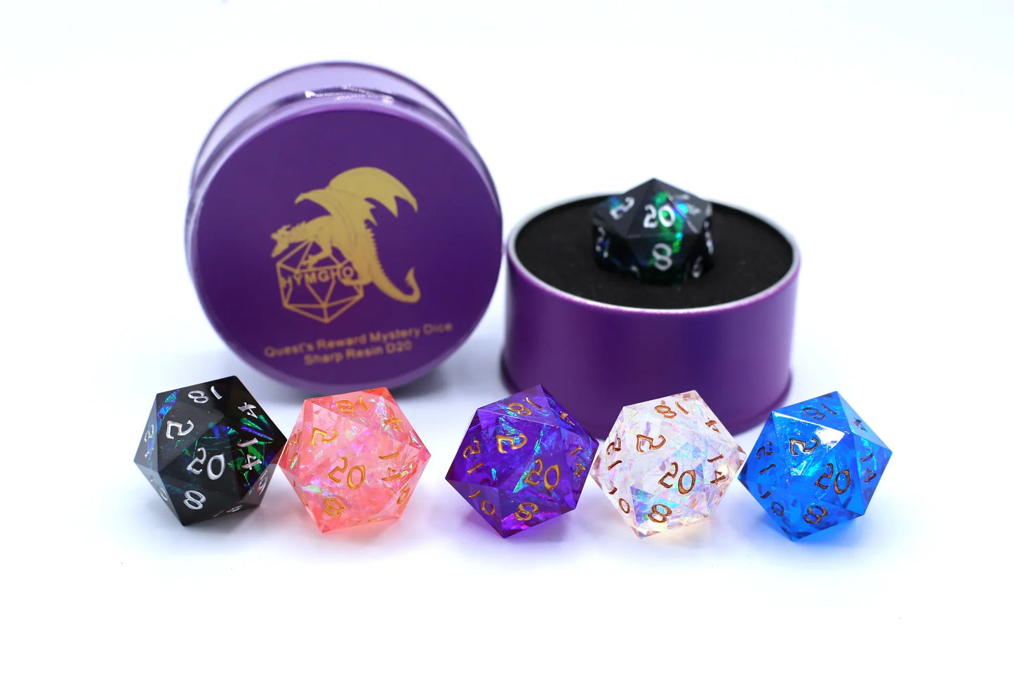 Quest's Reward Mystery Dice - Sharp Resin D20s