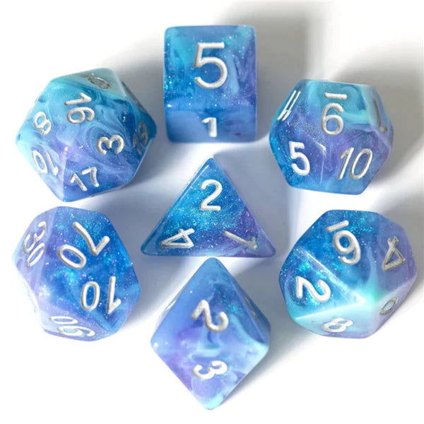 Foam Brain Games: Cerulean Night RPG Dice Set