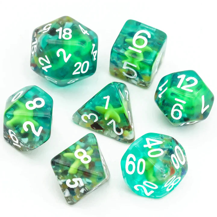Foam Brain Games: Starfish Tank RPG Dice Set