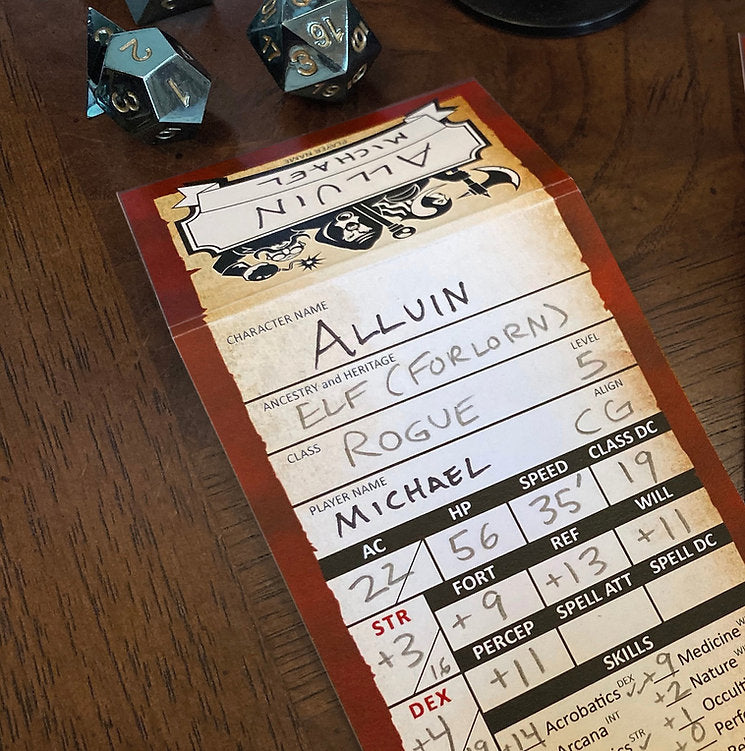 50 Blank Character Trackers Pathfinder 2E