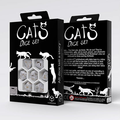 7-Die Set: Cats Dice- Purrl