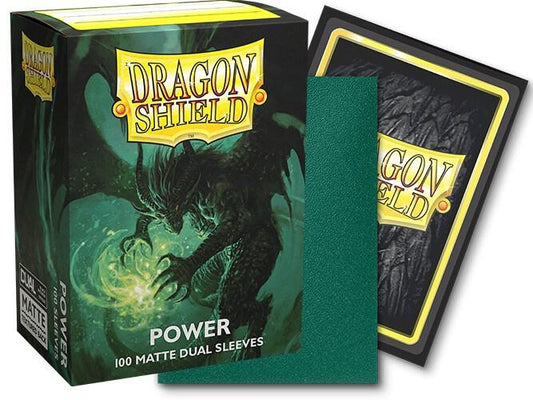 Dragon Shield: Metallic Green / Power Dual Matte (100)