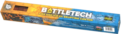BattleTech: Battle Mat- Fire and Ice- Erupting Canyon