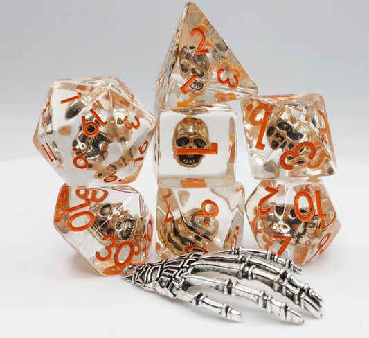 Foam Brain: Laughing Skull RPG Dice Set