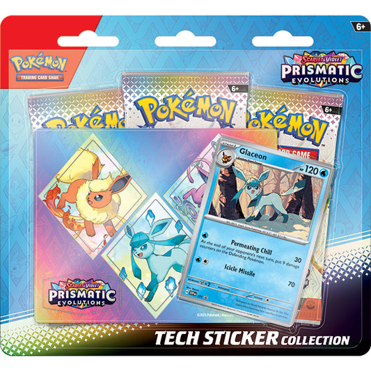 Scarlet & Violet: Prismatic Evolutions Tech Sticker Collection (3 varieties)