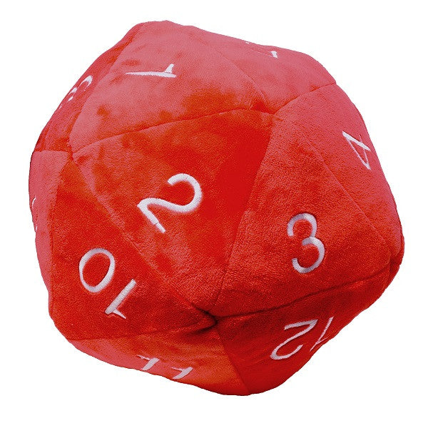 Jumbo D20 Novelty Plush Dice - Red