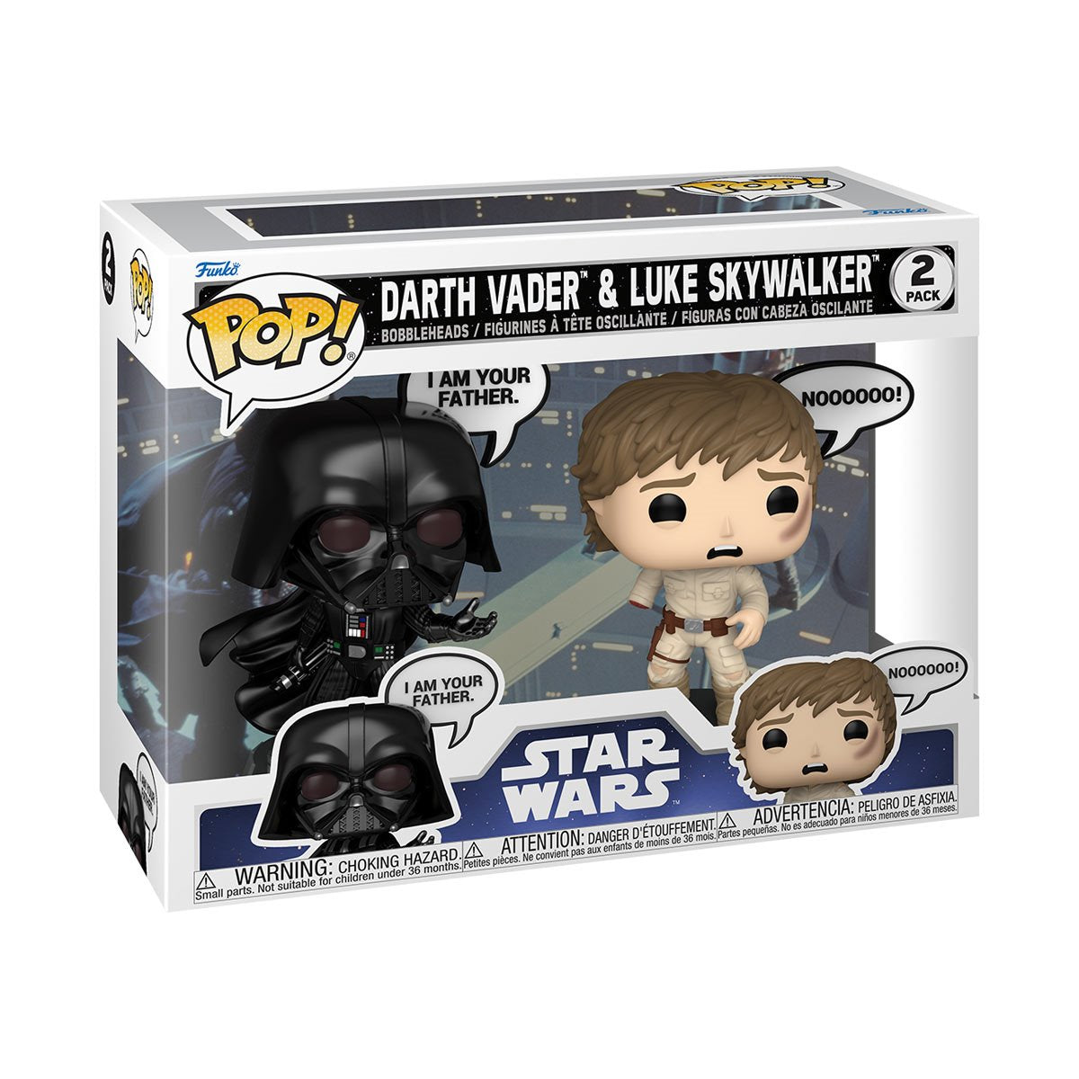 Funko Pop! Star Wars Darth Vader & Luke Skywalker 2-Pack