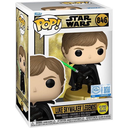 Funko Pop! Star Wars Luke Skywalker Glow-in-the-Dark Vinyl Figure (#846)