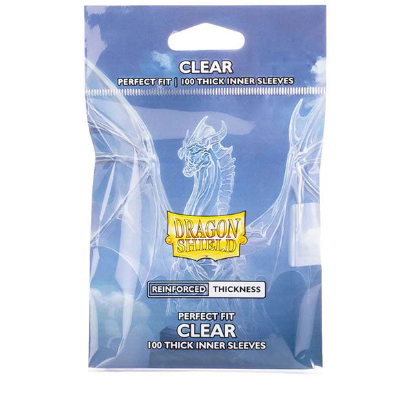 Dragon Shield: Perfect Fit Thick Inner Sleeves - Clear (100 ct.)