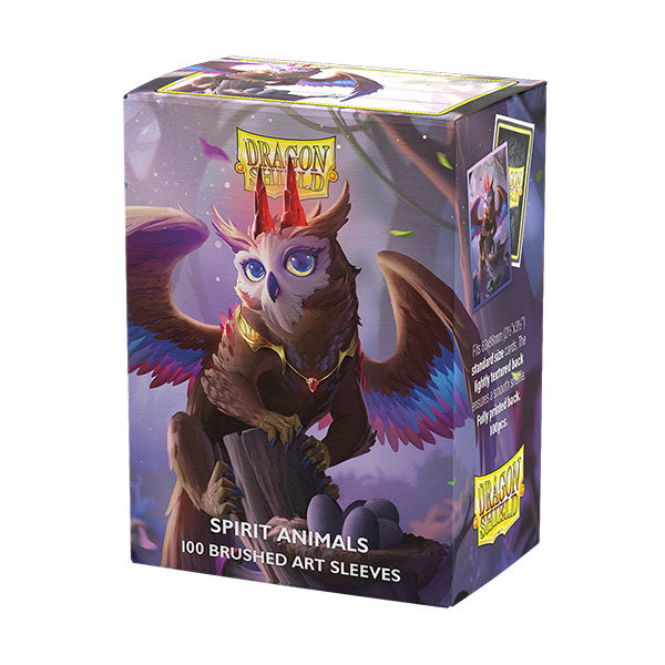 Dragon Shield: Standard- Brushed 'Spirit Animals- The Dragowlis' Art (100 ct.)