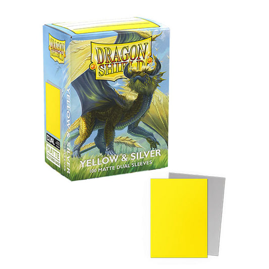 Dragon Shield: Yellow & Silver Dual Matte (100)