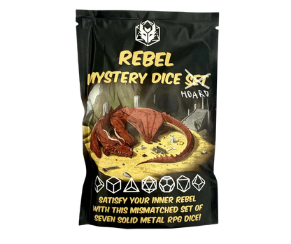 Rebel Mystery Dice Hoard - Non-Matching Solid Metal Dice Set