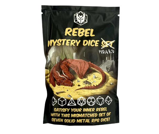 Rebel Mystery Dice Hoard - Non-Matching Solid Metal Dice Set