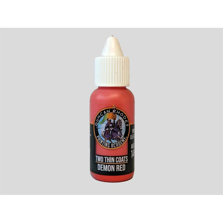 demon red - two thin coats