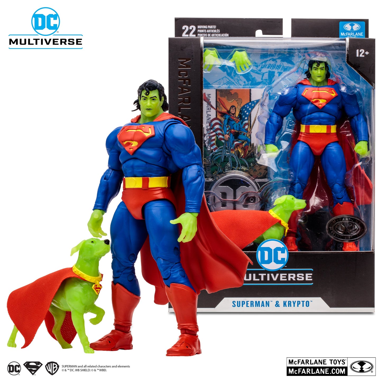 Platinum Edition DC Multiverse McFarlane Collector Edititon Superman & Krypto, Return of Superman AF