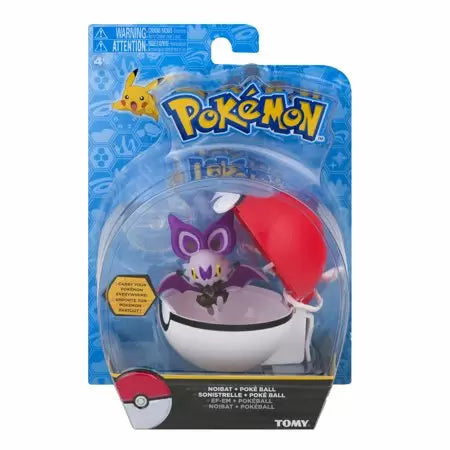 TOMY Clip n Carry Pokeball Noibat & Poke Ball Figure Set