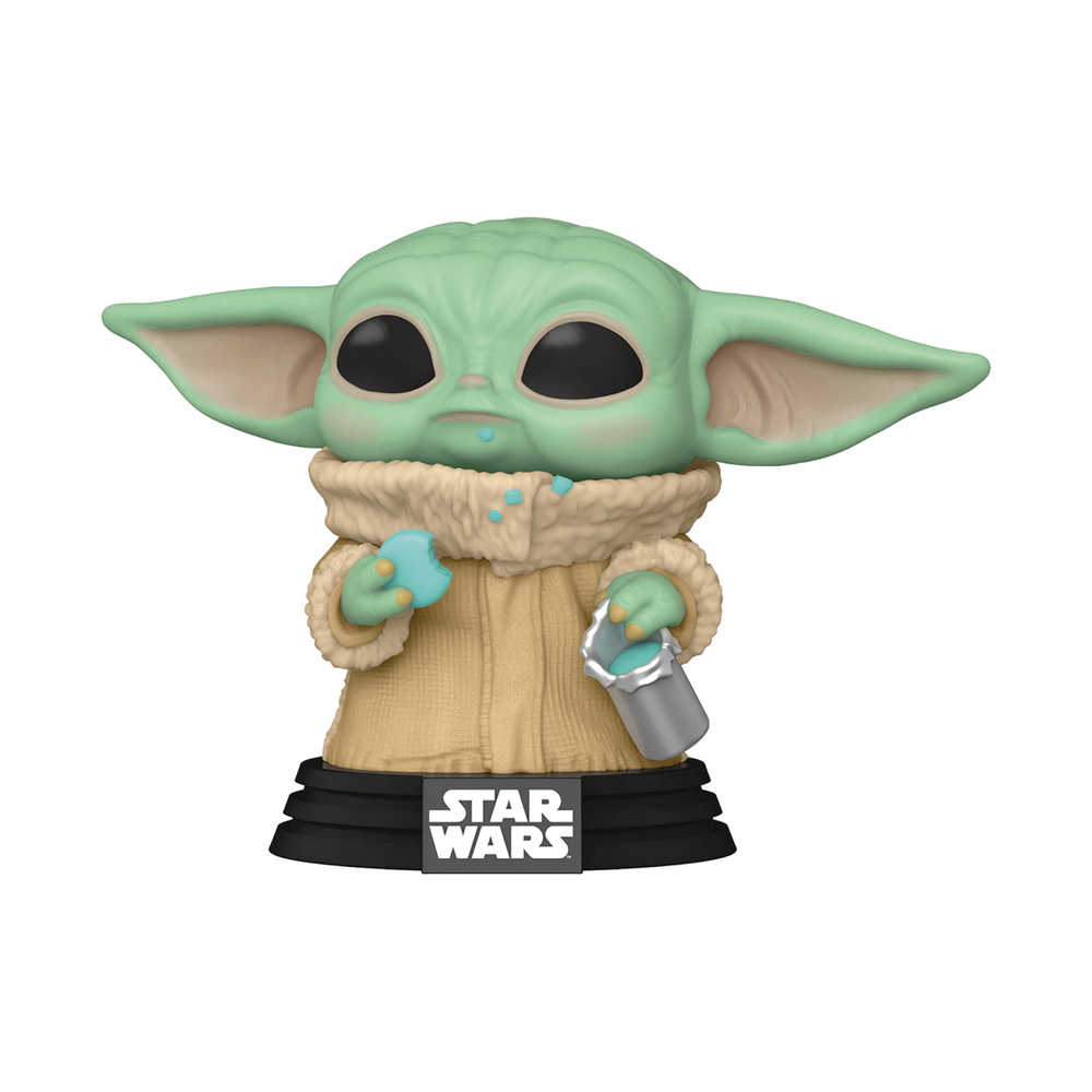 Pop Star Wars Mandalorian The Child with Cookie Vinyl Figure