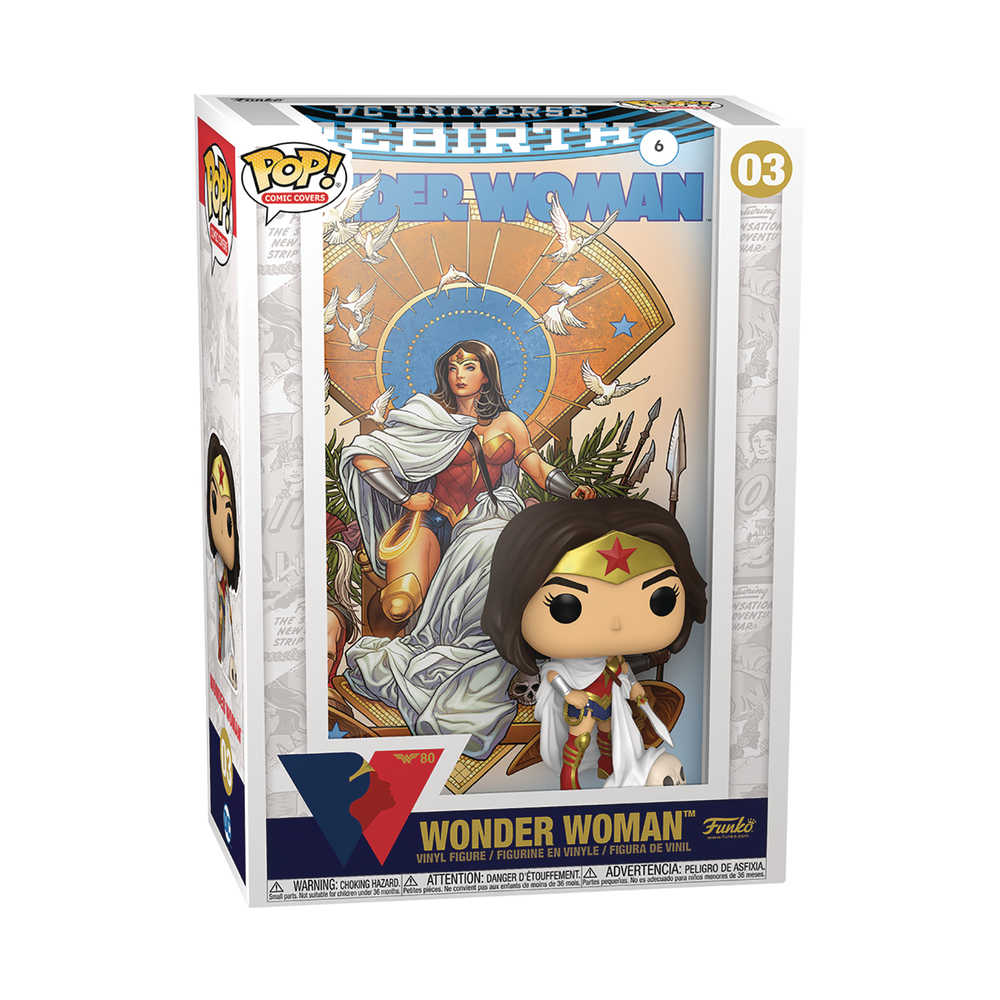 Funko Pop: Comic Cover Ww 80th Ww Rebirth On Throne Vinyl Figure