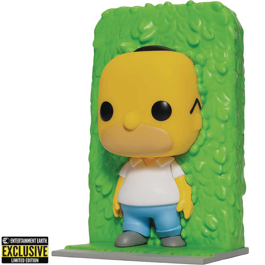 Pop Simpsons Homer In Hedges Vinyl Figure