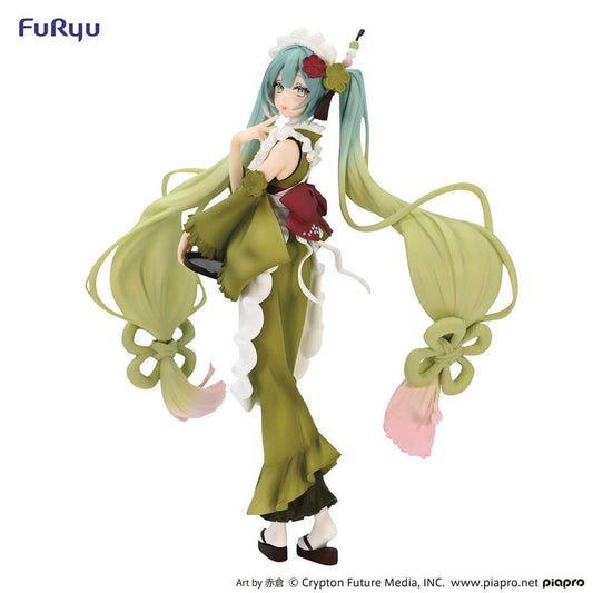 Hatsune Miku Matcha Green Tea Parfait Exceed Creative Figure (C