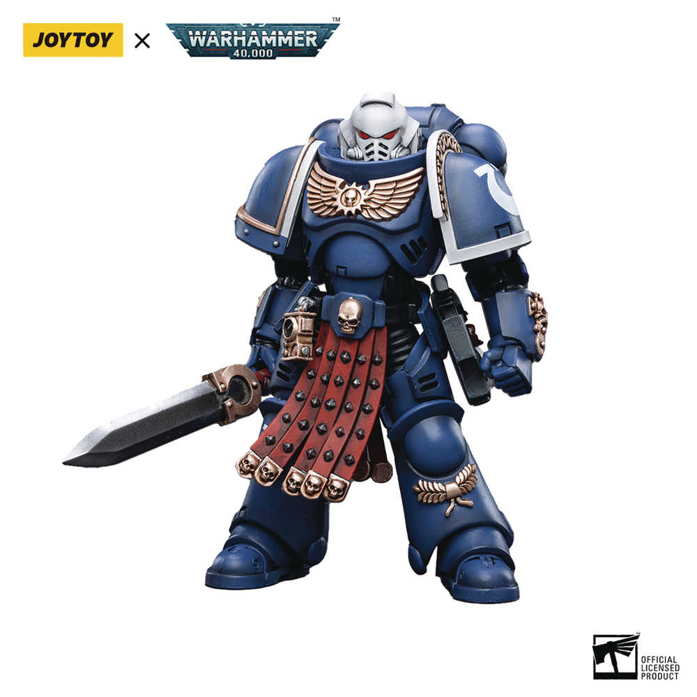 Joytoy 40k Ultramarines Primaris Assault Vet Inters 1/18 Action Figure