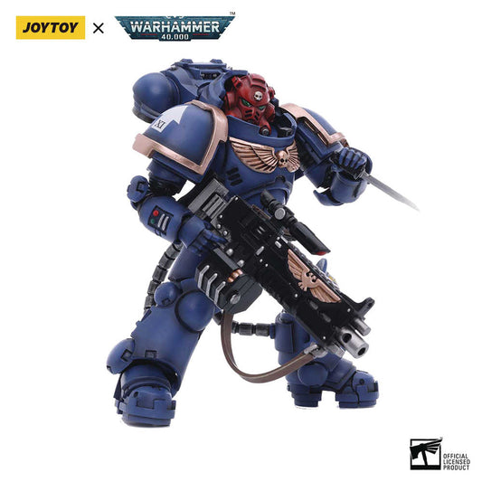 Warhammer 40,000 Ultramarines Heavy Intercessors Sergent Aetus Gardane 1/18 Figure by Joy Toy