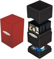 Satin Tower Deck Box: Red