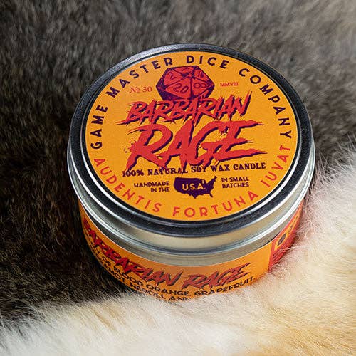 Barbarian Rage Gaming Candle