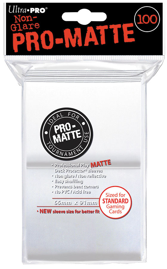 Pro-Matte Standard Deck Protectors: White (100)