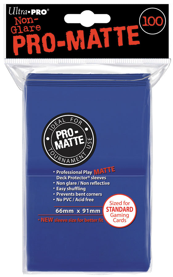 Pro-Matte Standard Deck Protectors: Blue (100)