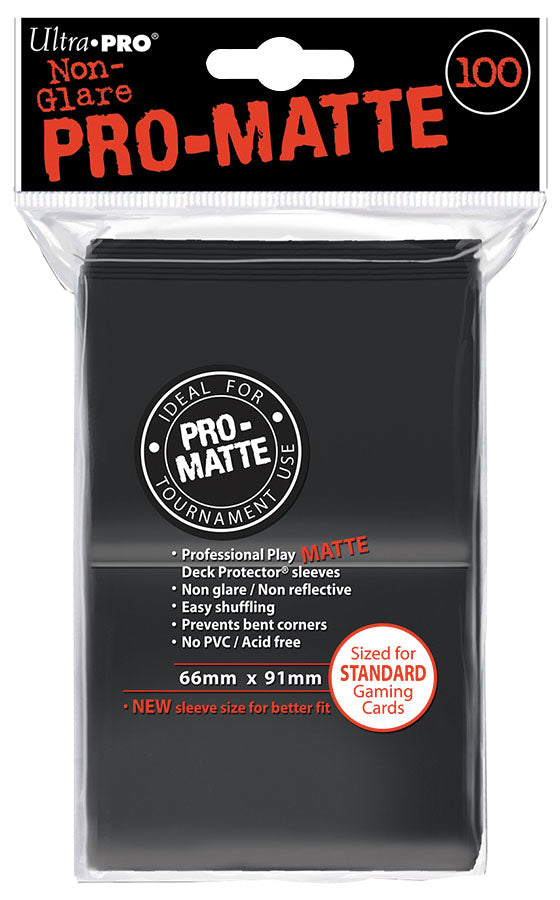 Pro-Matte Standard Deck Protectors: Black (100)