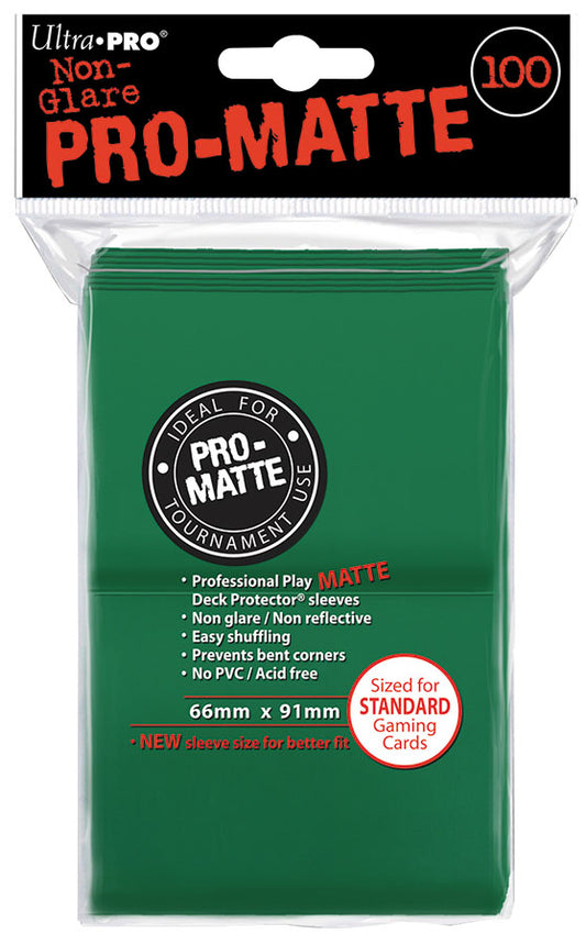 Pro-Matte Standard Deck Protectors: Green (100)