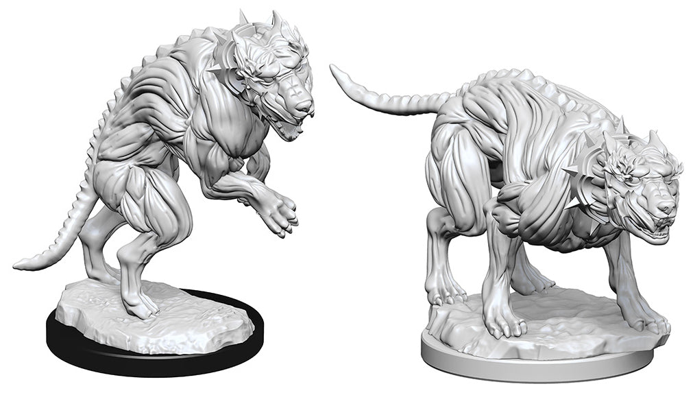 Pathfinder Deep Cuts Unpainted Miniatures: W1 Hell Hounds