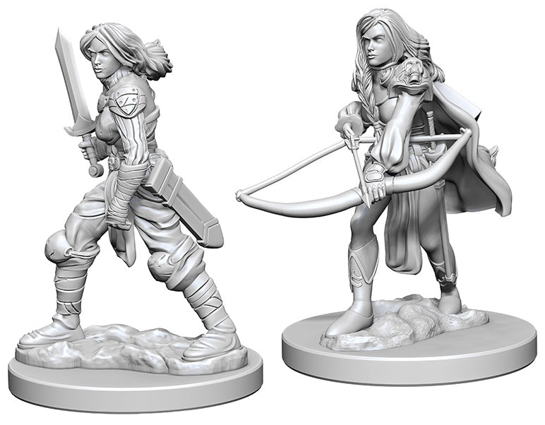 Pathfinder Deep Cuts Unpainted Miniatures: W01 Human Female Fighter