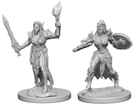 Pathfinder Deep Cuts Unpainted Miniatures: W1 Elf Female Fighter