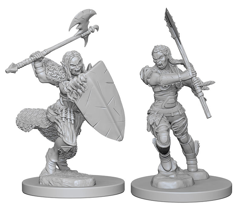 Pathfinder Battles: Half-Orc Barbarian (Female)