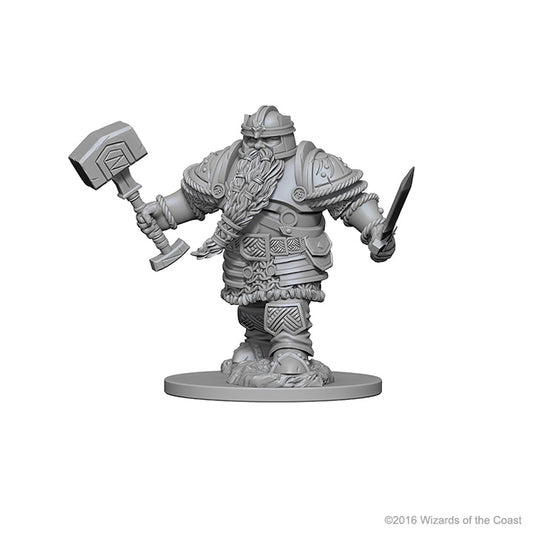 Dungeons & Dragons Nolzur`s Marvelous Unpainted Miniatures: W1 Dwarf Male Fighter