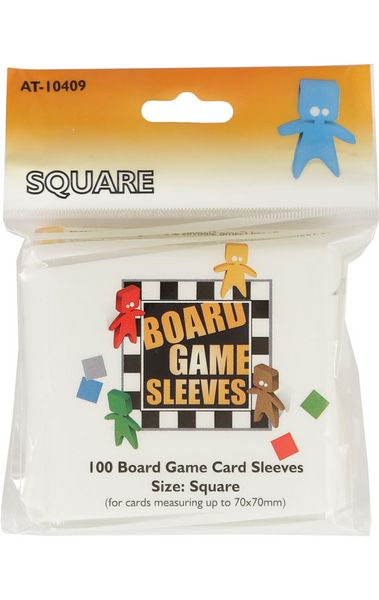 Square Board Game Sleeves 70mm x 70mm (100) (DISPLAY 10)