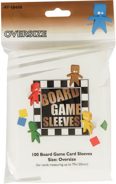 Oversize Board Game Sleeves 79mm x 120mm (100) (DISPLAY 10)