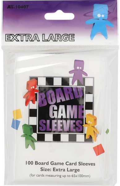 Extra Large Board Game Sleeves 65mm x 100mm (100) (DISPLAY 10)