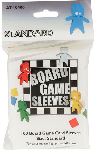 Standard Board Game Sleeves 63mm x 88mm (100) (DISPLAY 10)