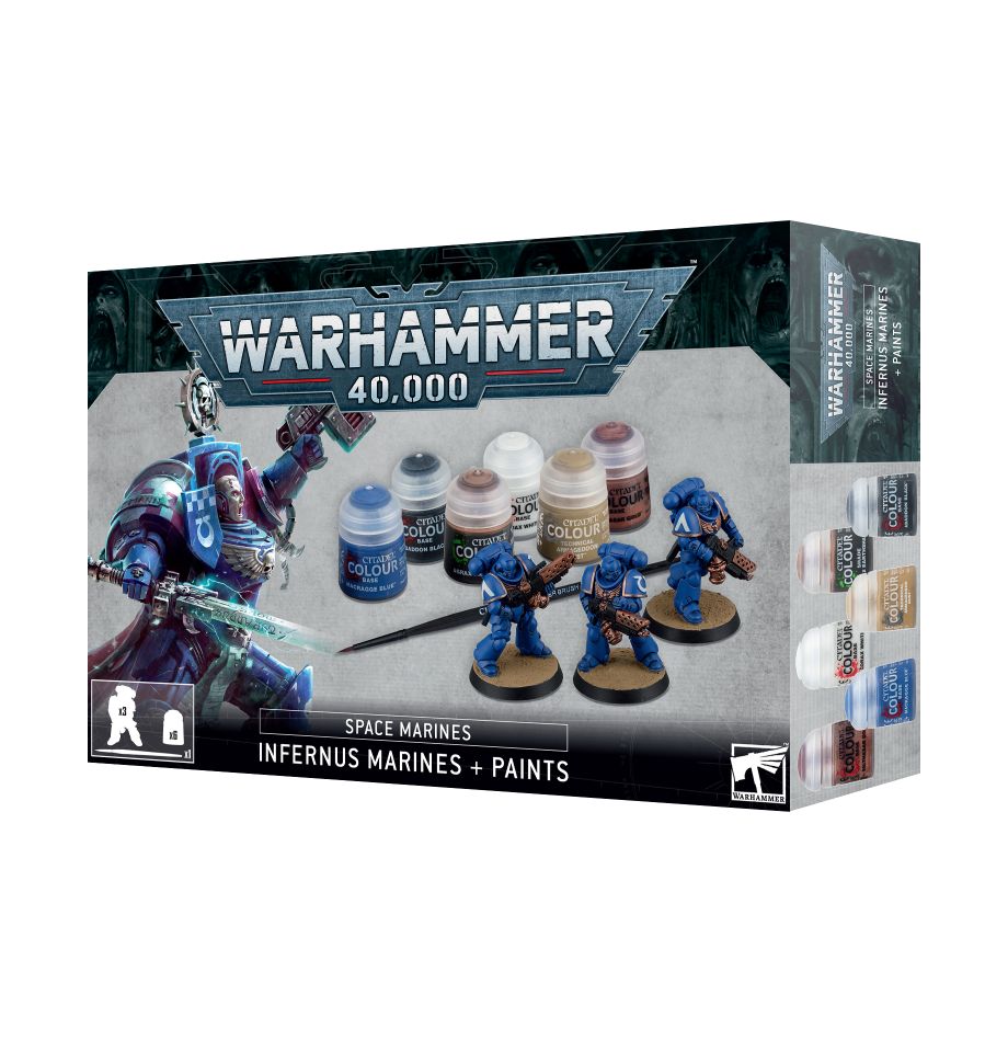 Warhammer 40,000: Space Marines Infernus Marines + Paints Set