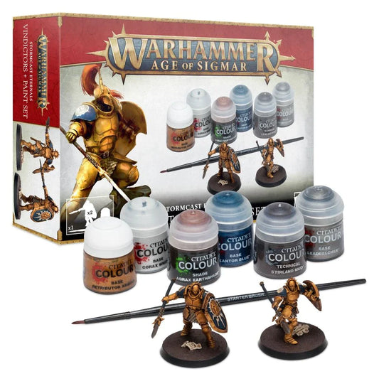 Age of Sigmar: Stormcast Eternals Vindictors + Paints Set