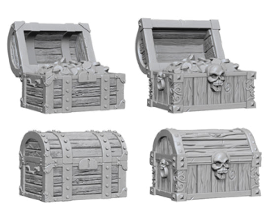 WizKids Deep Cuts Unpainted Miniatures: W02 Chests