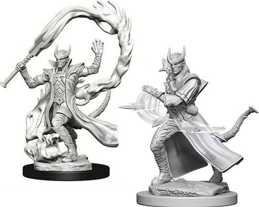 Dungeons & Dragons: Nolzur's Marvelous Unpainted Miniatures - W04 Tiefling Male Sorcerer